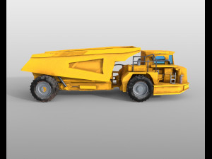 underground mining truck Modelo 3D