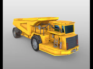 underground mining truck 3D Model