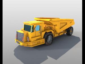 underground mining truck Modelo 3D