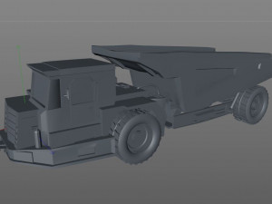 underground mining truck Modelo 3D