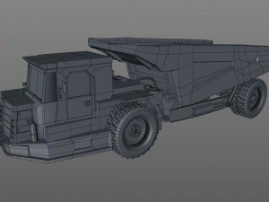 underground mining truck Modelo 3D