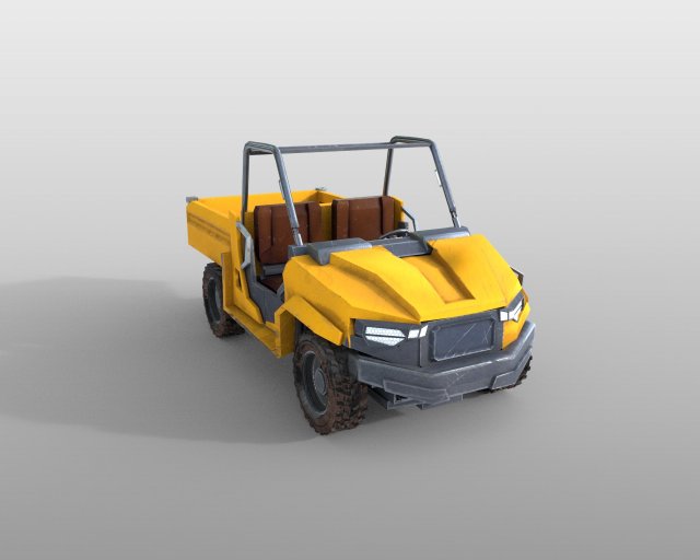 utility vehicle 3Dモデル .c4d .max .obj .3ds .fbx .stl .blend