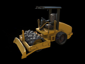 vibratory soil compactor 3D Model