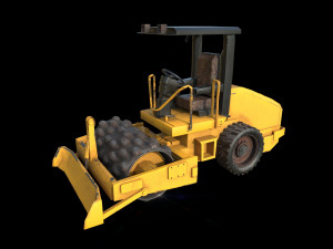 vibratory soil compactor 3D Model