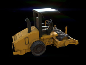 vibratory soil compactor 3D Model