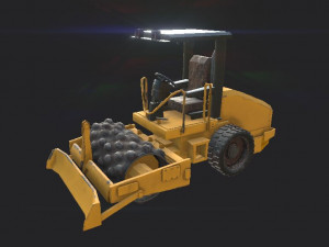vibratory soil compactor 3D Model