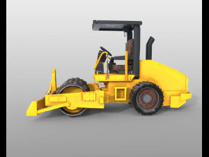 vibratory soil compactor 3D Model