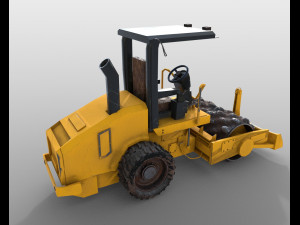 vibratory soil compactor 3D Model