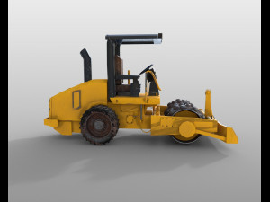 vibratory soil compactor 3D Model