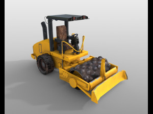 vibratory soil compactor 3D Model