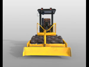 vibratory soil compactor 3D Model