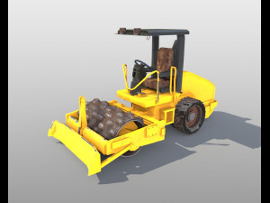 vibratory soil compactor 3D Model