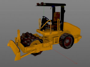 vibratory soil compactor 3D Model