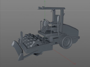 vibratory soil compactor 3D Model