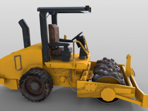 vibratory soil compactor 3D Model