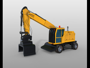 wheel excavator 3D Model