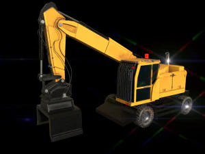 wheel excavator 3D Model