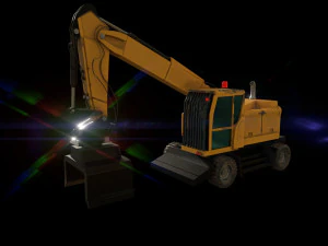 wheel excavator 3D Model