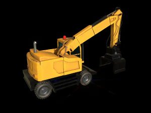 wheel excavator 3D Model
