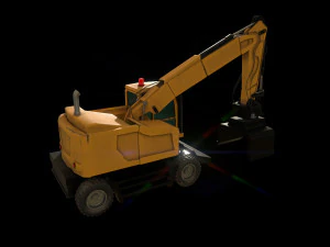 wheel excavator 3D Model