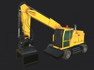 wheel excavator 3D Model