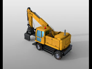wheel excavator 3D Model