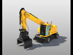 wheel excavator 3D Model
