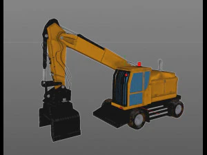 wheel excavator 3D Model