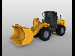 wheel loader Model 3D