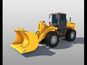 wheel loader 3D 模型