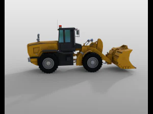 wheel loader 3D Model