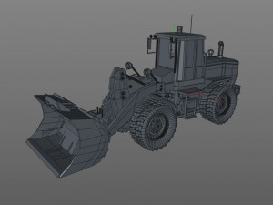 wheel loader 3D 模型