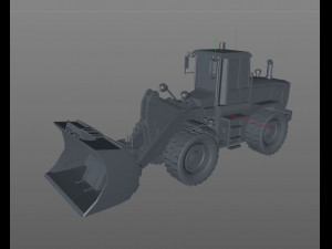 wheel loader 3D 模型