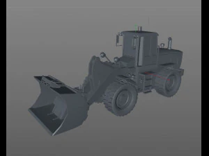 wheel loader 3D Model