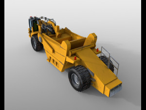 wheel scraper Model 3D