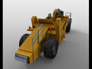 wheel scraper Model 3D