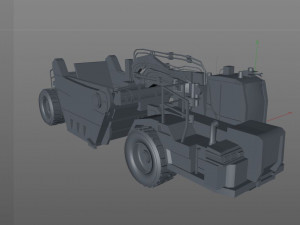 wheel scraper Model 3D