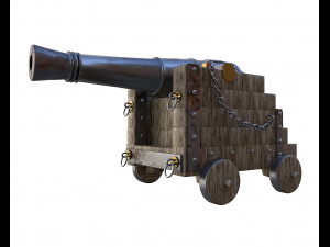 war cannon 3D-Modell