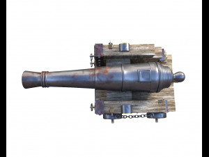 war cannon 3D-Modell