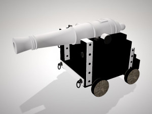 war cannon 3D-Modell