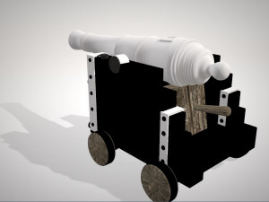 war cannon 3D-Modell