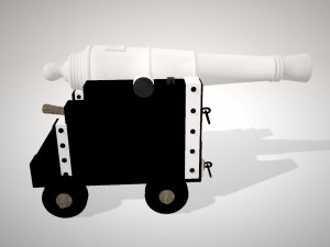 war cannon 3D-Modell
