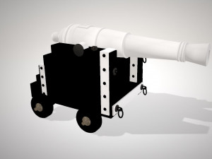 war cannon 3D-Modell