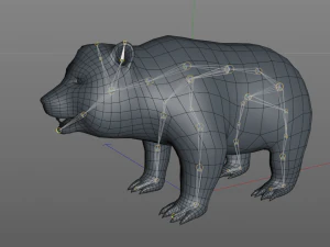 pelliccia di panda truccata Modello 3D