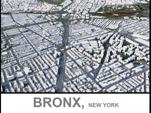 Bronx City New York 3D Model