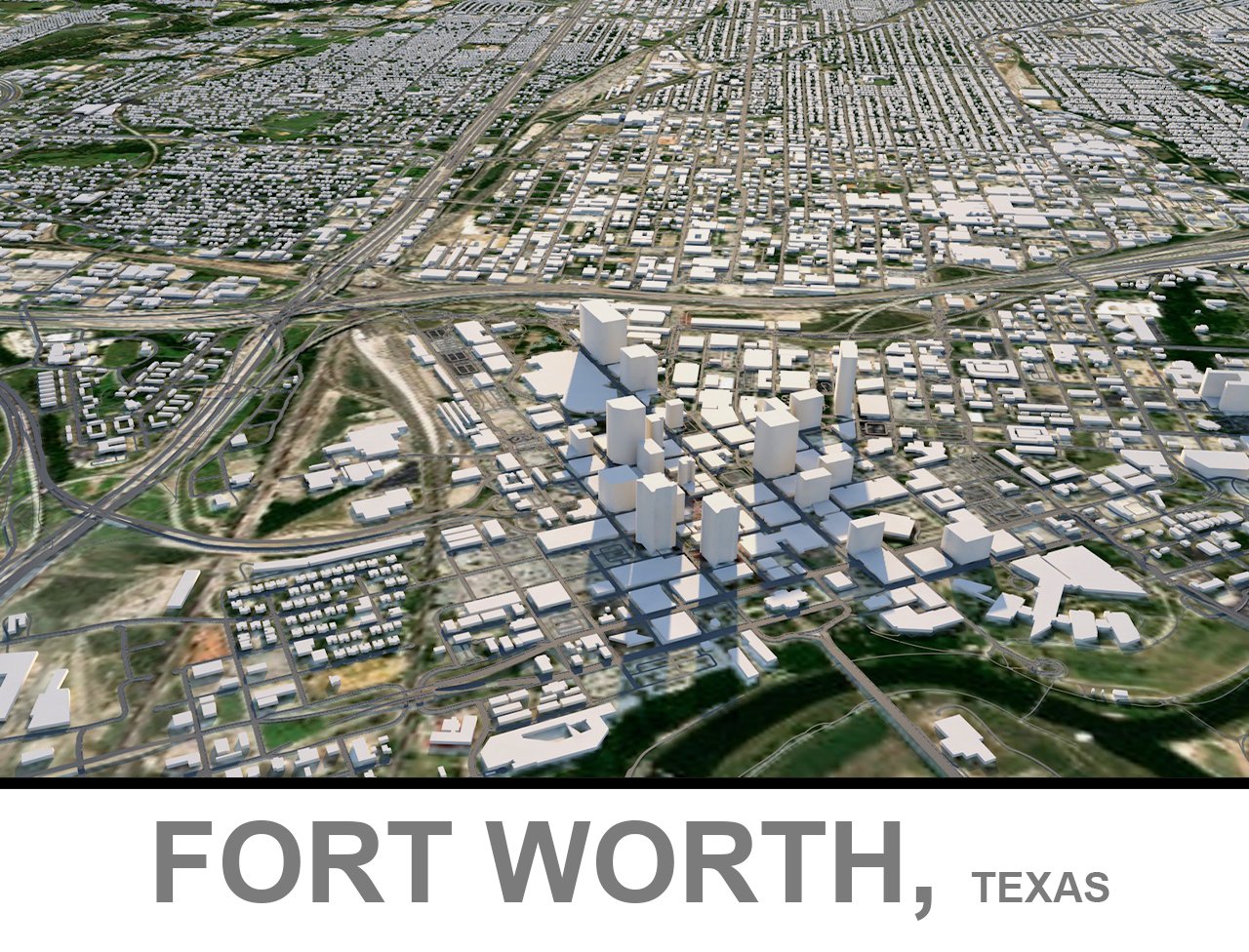 Fort Worth City Texas 3d Model In Cityscapes 3dexport
