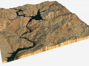 canyon lake  3D Model