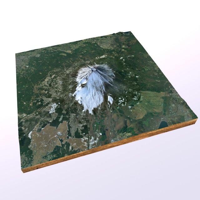 mount fuji 3D-Modell .c4d .max .obj .3ds .fbx .stl .blend 