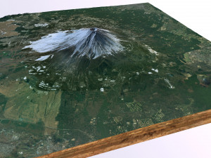 mount fuji 3D-Modell