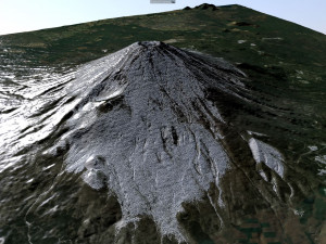 mount fuji 3D-Modell
